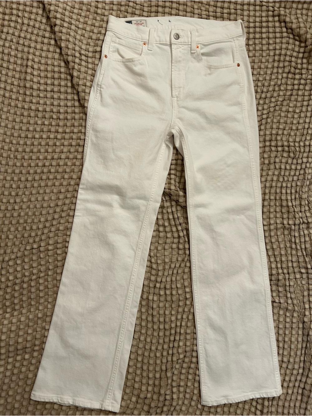 Gap Vintage Flare High Rise Jeans – Women’s Size 28/30 – White Denim